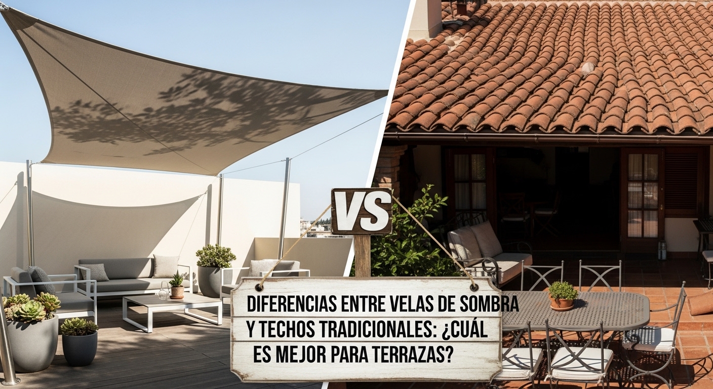 Velarias vs Techos Tradicionales Terrazas